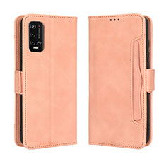 Handytasche Stand Schutzhülle Flip Leder Hülle BY3 für Wiko Power U20 Rosa