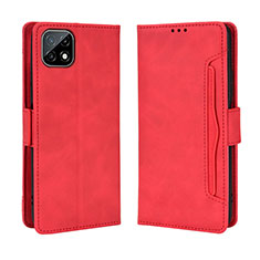 Handytasche Stand Schutzhülle Flip Leder Hülle BY3 für Wiko T3 Rot