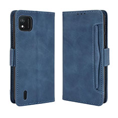 Handytasche Stand Schutzhülle Flip Leder Hülle BY3 für Wiko Y62 Blau