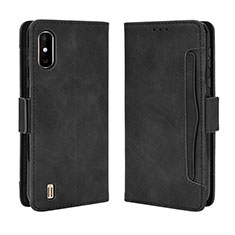 Handytasche Stand Schutzhülle Flip Leder Hülle BY3 für Wiko Y81 Schwarz