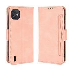 Handytasche Stand Schutzhülle Flip Leder Hülle BY3 für Wiko Y82 Rosa