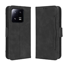 Handytasche Stand Schutzhülle Flip Leder Hülle BY3 für Xiaomi Mi 13 Pro 5G Schwarz