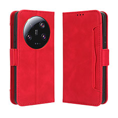 Handytasche Stand Schutzhülle Flip Leder Hülle BY3 für Xiaomi Mi 13 Ultra 5G Rot