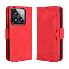 Handytasche Stand Schutzhülle Flip Leder Hülle BY3 für Xiaomi Mi 14 5G Rot