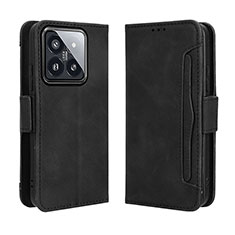 Handytasche Stand Schutzhülle Flip Leder Hülle BY3 für Xiaomi Mi 14 5G Schwarz