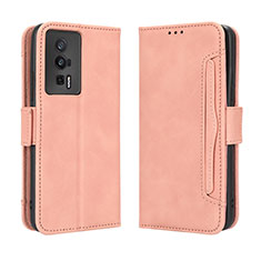 Handytasche Stand Schutzhülle Flip Leder Hülle BY3 für Xiaomi Poco F5 Pro 5G Rosa