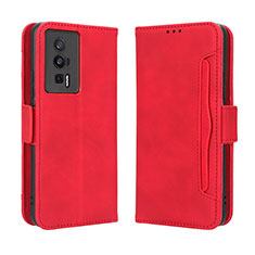 Handytasche Stand Schutzhülle Flip Leder Hülle BY3 für Xiaomi Poco F5 Pro 5G Rot