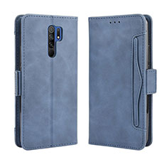 Handytasche Stand Schutzhülle Flip Leder Hülle BY3 für Xiaomi Poco M2 Blau