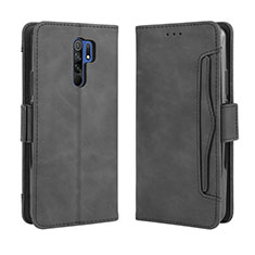 Handytasche Stand Schutzhülle Flip Leder Hülle BY3 für Xiaomi Poco M2 Schwarz