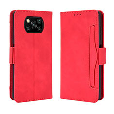 Handytasche Stand Schutzhülle Flip Leder Hülle BY3 für Xiaomi Poco X3 Rot