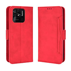 Handytasche Stand Schutzhülle Flip Leder Hülle BY3 für Xiaomi Redmi 10C 4G Rot