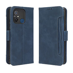 Handytasche Stand Schutzhülle Flip Leder Hülle BY3 für Xiaomi Redmi 12C 4G Blau