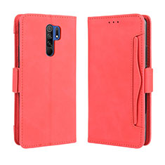 Handytasche Stand Schutzhülle Flip Leder Hülle BY3 für Xiaomi Redmi 9 Prime India Rot