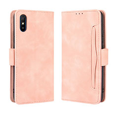 Handytasche Stand Schutzhülle Flip Leder Hülle BY3 für Xiaomi Redmi 9i Rosa