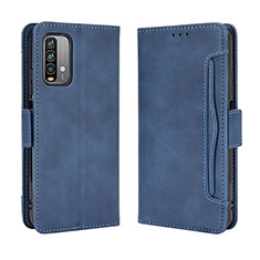 Handytasche Stand Schutzhülle Flip Leder Hülle BY3 für Xiaomi Redmi 9T 4G Blau