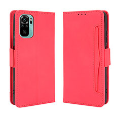 Handytasche Stand Schutzhülle Flip Leder Hülle BY3 für Xiaomi Redmi Note 10 4G Rot