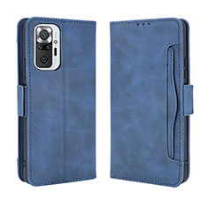 Handytasche Stand Schutzhülle Flip Leder Hülle BY3 für Xiaomi Redmi Note 10 Pro 4G Blau