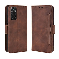 Handytasche Stand Schutzhülle Flip Leder Hülle BY3 für Xiaomi Redmi Note 11S 4G Braun