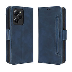 Handytasche Stand Schutzhülle Flip Leder Hülle BY3 für Xiaomi Redmi Note 12 Pro Speed 5G Blau