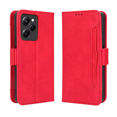 Handytasche Stand Schutzhülle Flip Leder Hülle BY3 für Xiaomi Redmi Note 12 Pro Speed 5G Rot
