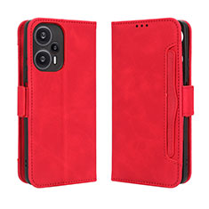 Handytasche Stand Schutzhülle Flip Leder Hülle BY3 für Xiaomi Redmi Note 12 Turbo 5G Rot