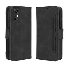 Handytasche Stand Schutzhülle Flip Leder Hülle BY3 für Xiaomi Redmi Note 12S Schwarz