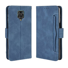 Handytasche Stand Schutzhülle Flip Leder Hülle BY3 für Xiaomi Redmi Note 9 Pro Blau