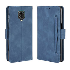 Handytasche Stand Schutzhülle Flip Leder Hülle BY3 für Xiaomi Redmi Note 9S Blau