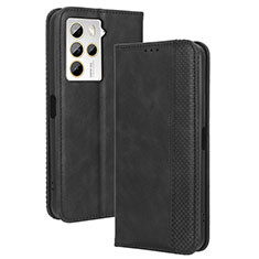 Handytasche Stand Schutzhülle Flip Leder Hülle BY4 für HTC U23 5G Schwarz