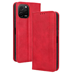 Handytasche Stand Schutzhülle Flip Leder Hülle BY4 für Huawei Enjoy 50z Rot