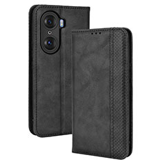 Handytasche Stand Schutzhülle Flip Leder Hülle BY4 für Huawei Honor 60 5G Schwarz