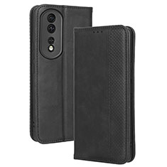 Handytasche Stand Schutzhülle Flip Leder Hülle BY4 für Huawei Honor 80 Pro Flat 5G Schwarz