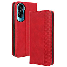 Handytasche Stand Schutzhülle Flip Leder Hülle BY4 für Huawei Honor 90 Lite 5G Rot