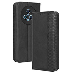 Handytasche Stand Schutzhülle Flip Leder Hülle BY4 für Huawei Honor Magic5 5G Schwarz