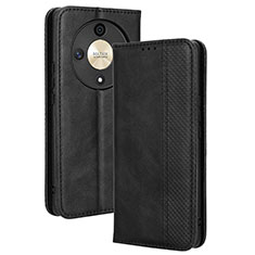 Handytasche Stand Schutzhülle Flip Leder Hülle BY4 für Huawei Honor Magic6 Lite 5G Schwarz