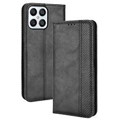 Handytasche Stand Schutzhülle Flip Leder Hülle BY4 für Huawei Honor X8 4G Schwarz