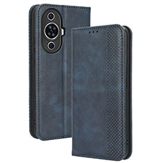 Handytasche Stand Schutzhülle Flip Leder Hülle BY4 für Huawei Nova 11 Blau