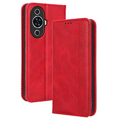 Handytasche Stand Schutzhülle Flip Leder Hülle BY4 für Huawei Nova 11 Pro Rot