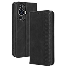 Handytasche Stand Schutzhülle Flip Leder Hülle BY4 für Huawei Nova 11 Schwarz