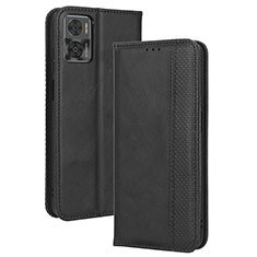 Handytasche Stand Schutzhülle Flip Leder Hülle BY4 für Motorola Moto E22i Schwarz