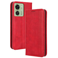 Handytasche Stand Schutzhülle Flip Leder Hülle BY4 für Motorola Moto Edge (2023) 5G Rot