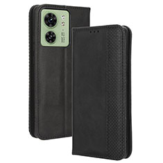 Handytasche Stand Schutzhülle Flip Leder Hülle BY4 für Motorola Moto Edge (2023) 5G Schwarz