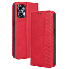 Handytasche Stand Schutzhülle Flip Leder Hülle BY4 für Motorola Moto G13 Rot