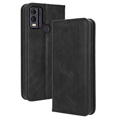 Handytasche Stand Schutzhülle Flip Leder Hülle BY4 für Nokia C22 Schwarz