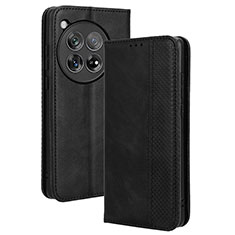 Handytasche Stand Schutzhülle Flip Leder Hülle BY4 für OnePlus Ace 3 5G Schwarz