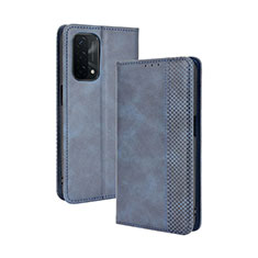 Handytasche Stand Schutzhülle Flip Leder Hülle BY4 für OnePlus Nord N200 5G Blau