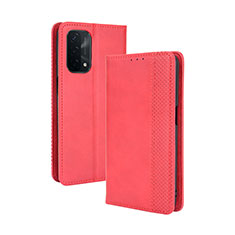 Handytasche Stand Schutzhülle Flip Leder Hülle BY4 für OnePlus Nord N200 5G Rot