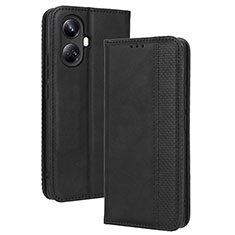 Handytasche Stand Schutzhülle Flip Leder Hülle BY4 für Realme 10 Pro+ Plus 5G Schwarz