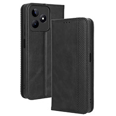 Handytasche Stand Schutzhülle Flip Leder Hülle BY4 für Realme C53 India Schwarz