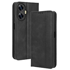 Handytasche Stand Schutzhülle Flip Leder Hülle BY4 für Realme C55 Schwarz